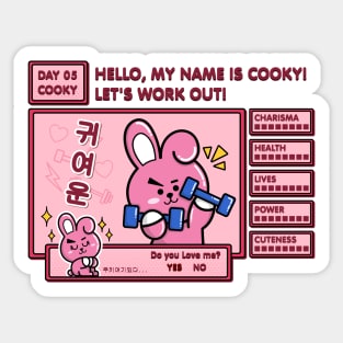 BT21-Cooky Game Style Sticker